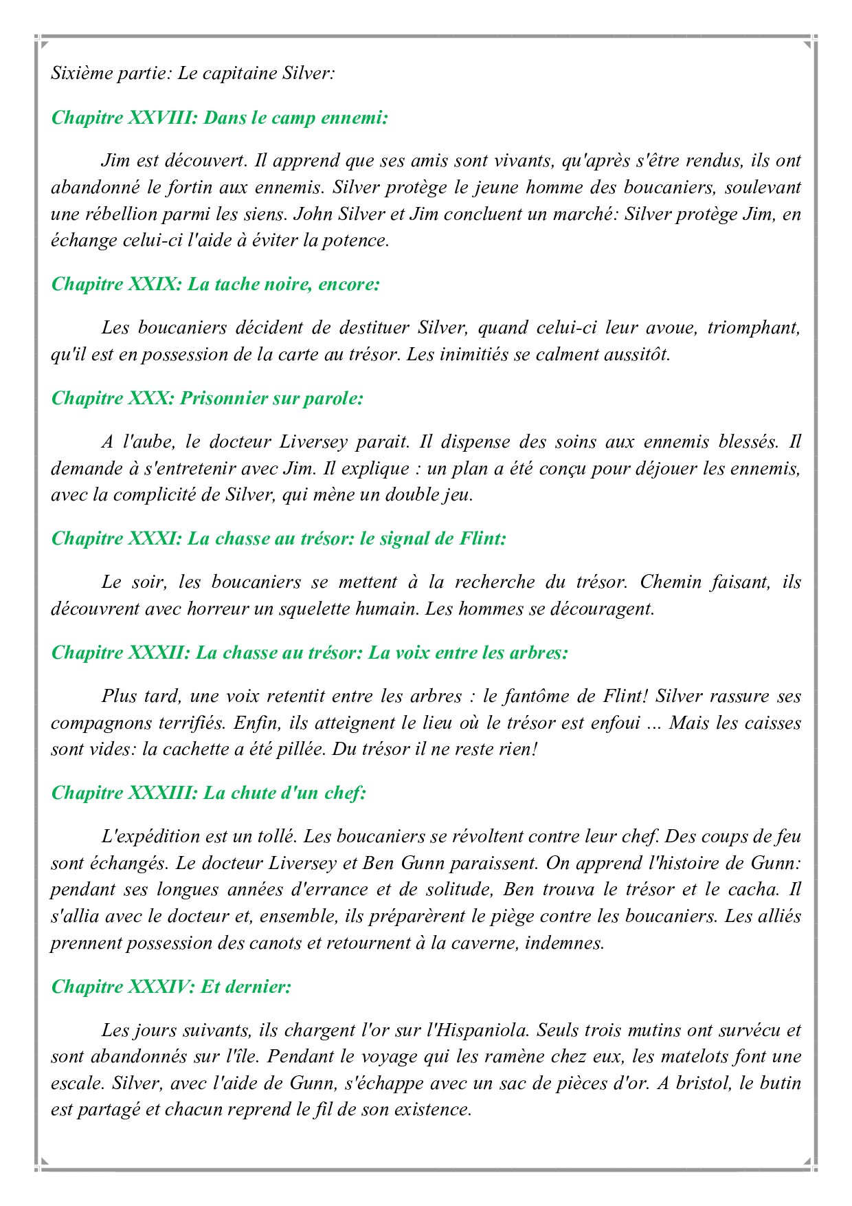 Résumé des chapitres AlloSchool Résumé des chapitres AlloSchool