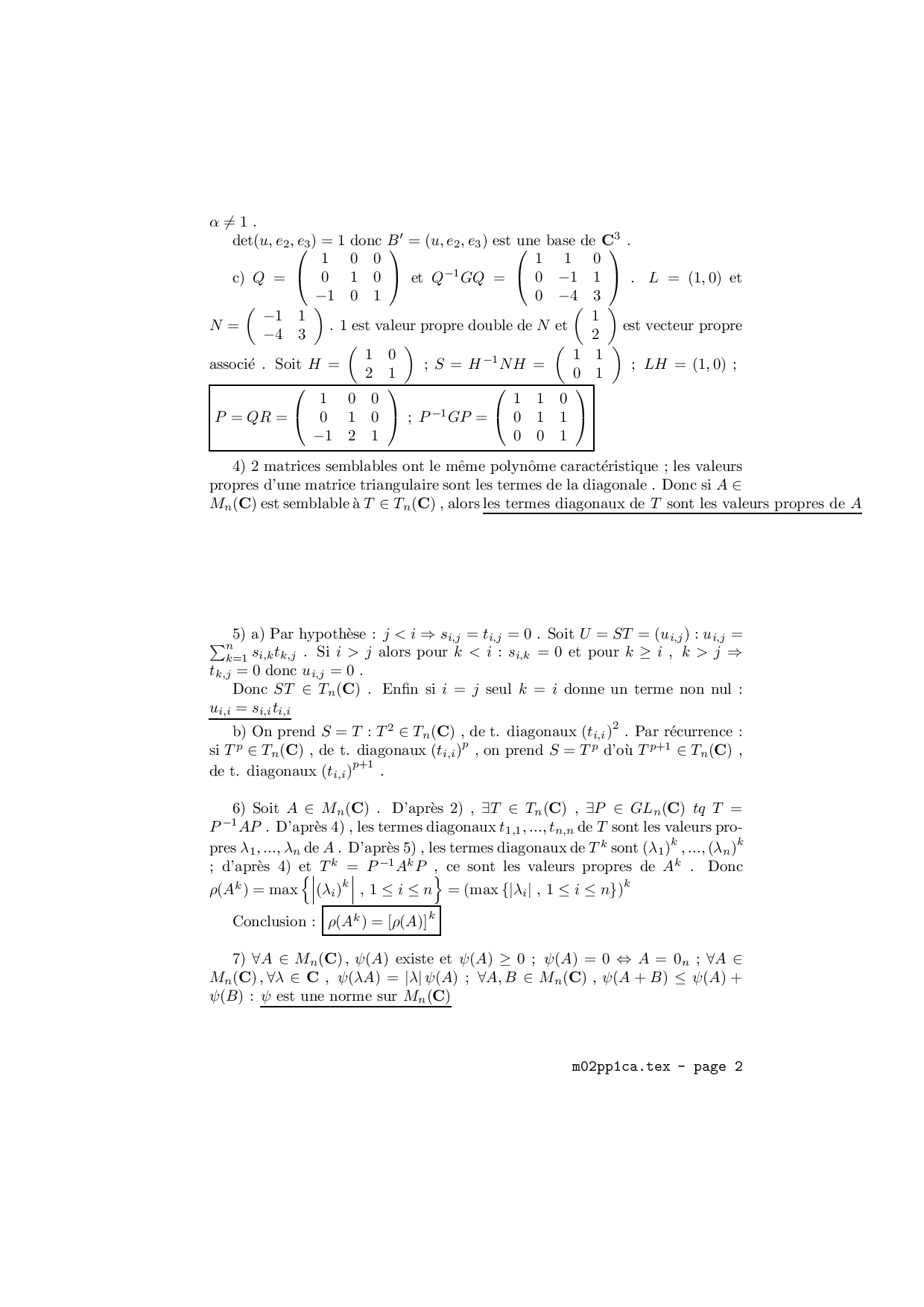 CCP 2002 PC Maths 1 Corrigé AlloSchool