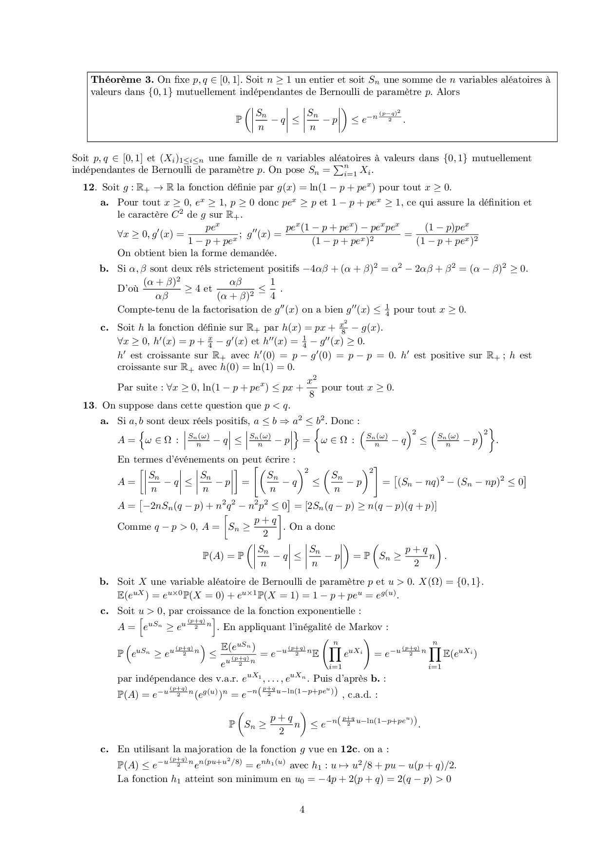 XENSESPCI PC 2019 Maths Corrigé AlloSchool