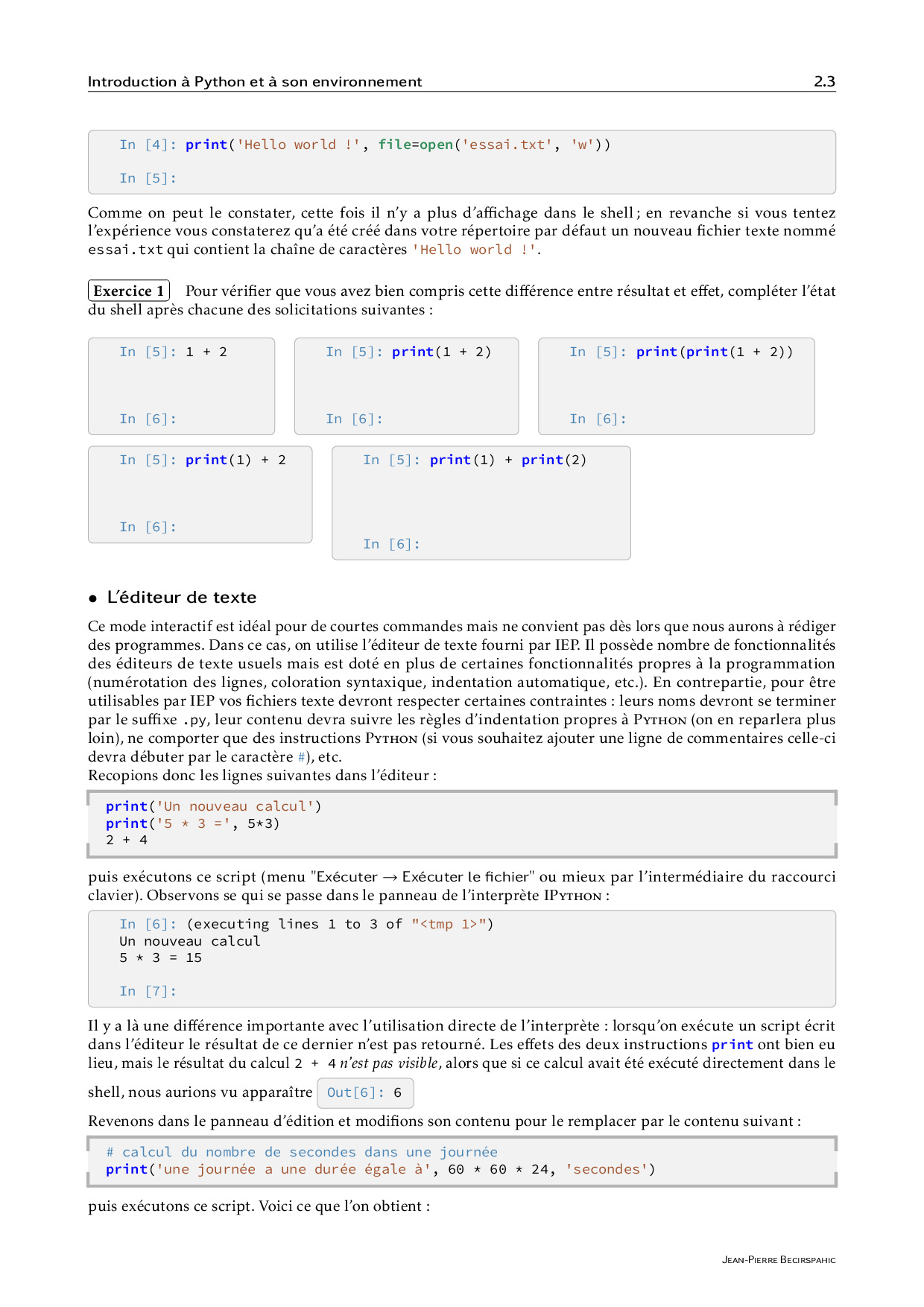 Introduction à Python et à son environnement - AlloSchool