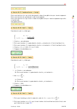 Exercices Python - AlloSchool