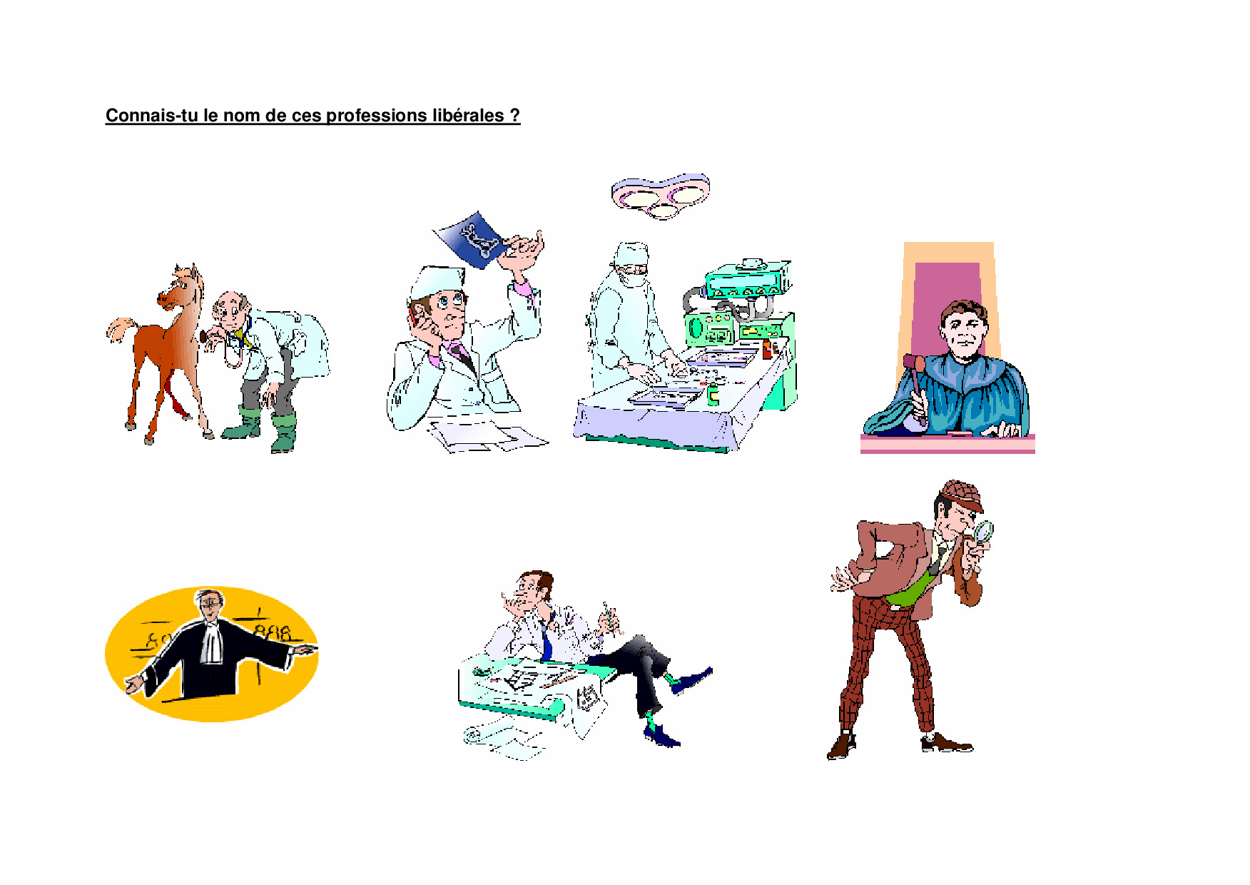 Exercices De Vocabulaire Sur Les Métiers Pdf Les métiers - exercices - AlloSchool