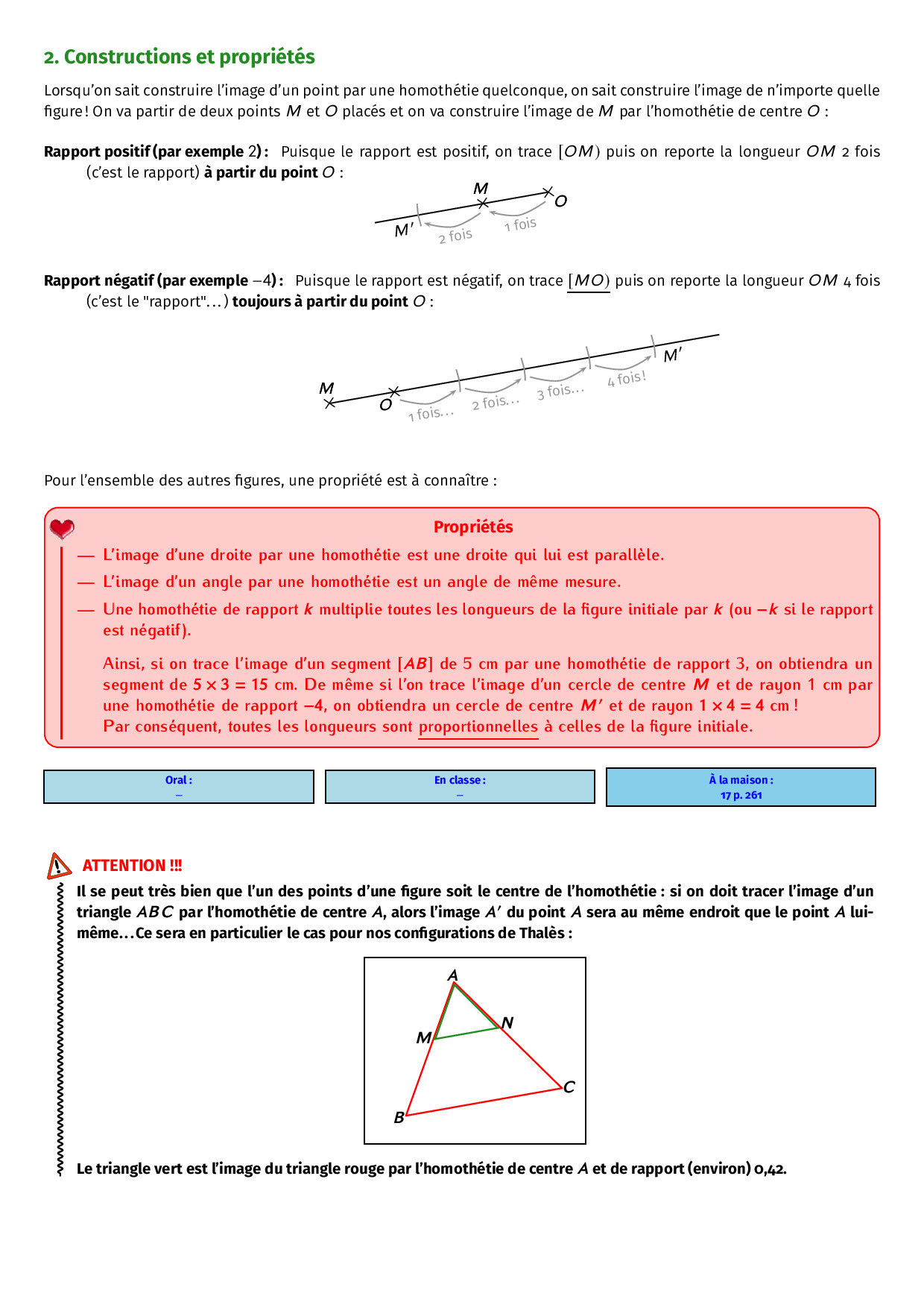 Théorème de Thalès Cours AlloSchool