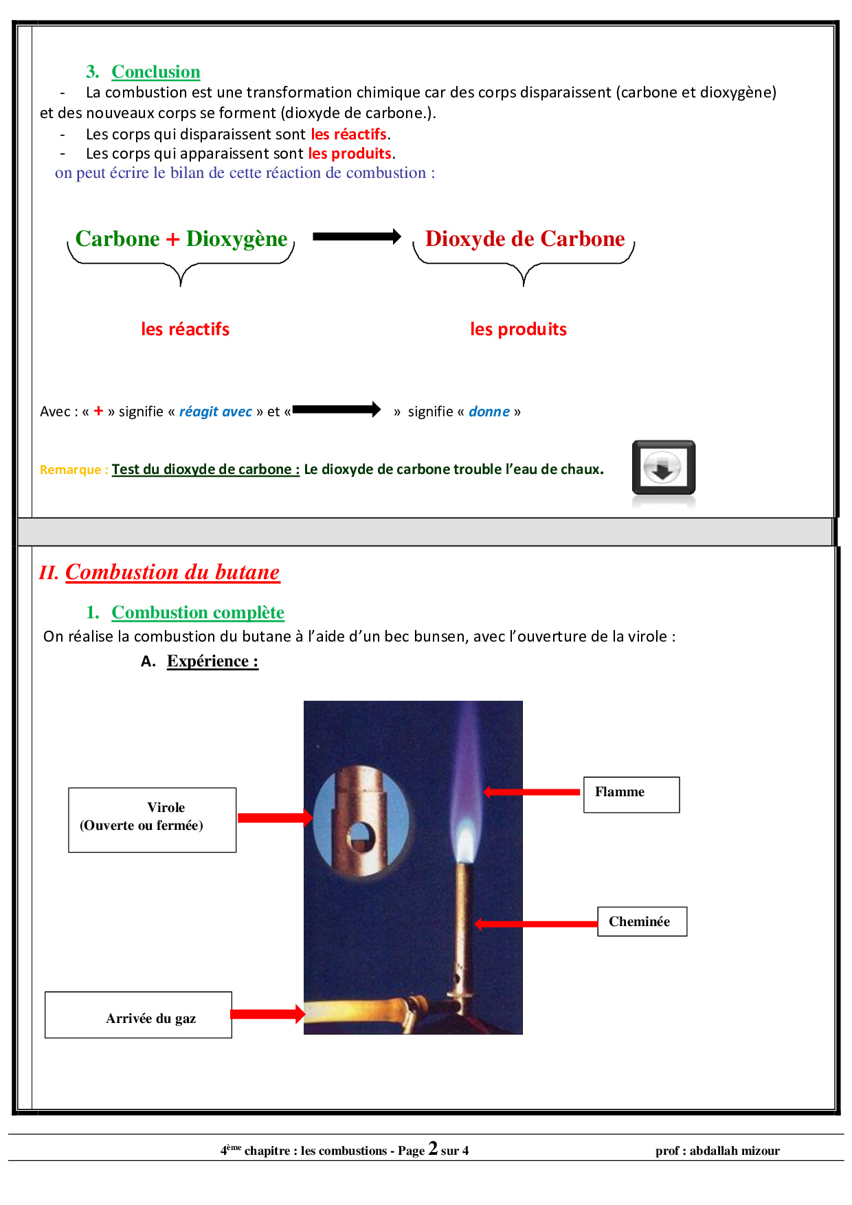 Les combustions Cours 4 AlloSchool