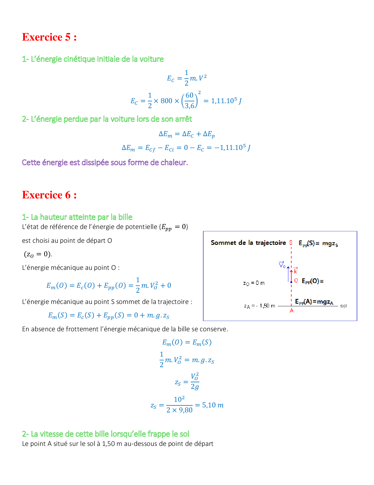 Travail Et nergie Potentielle De Pesanteur nergie M canique Travail Et nergie Potentielle De Pesanteur nergie M canique