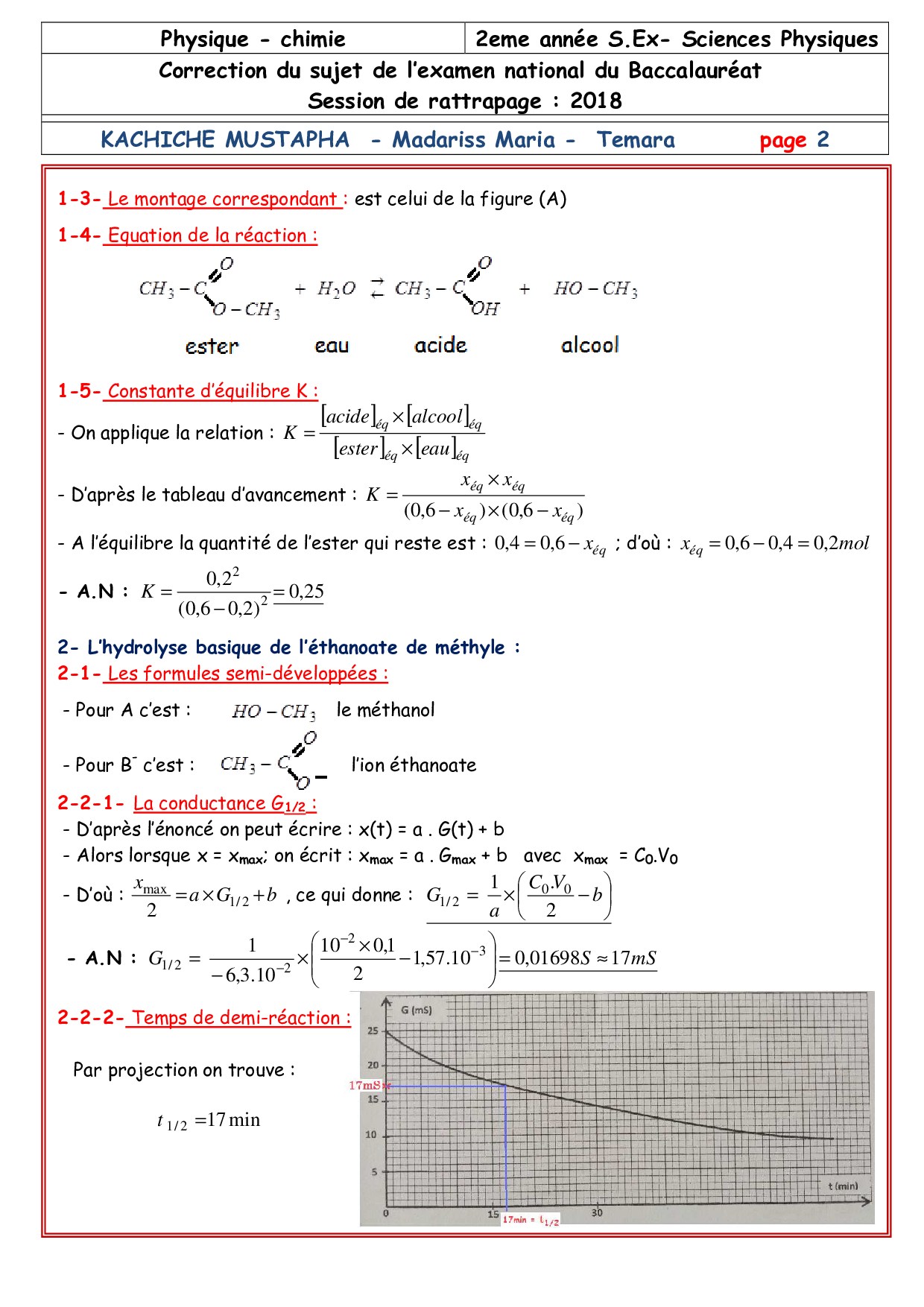 Sujet Brevet Blanc Physique-chimie Avec Corrigé Pdf