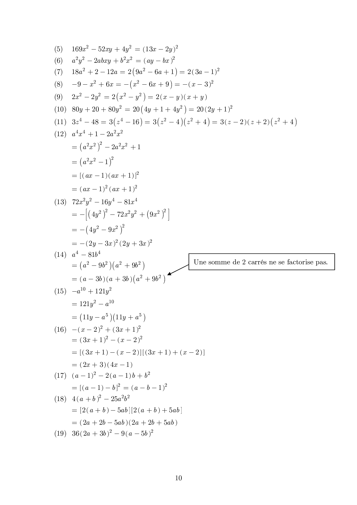 Les méthodes de factorisation Cours et exercices corrigés AlloSchool