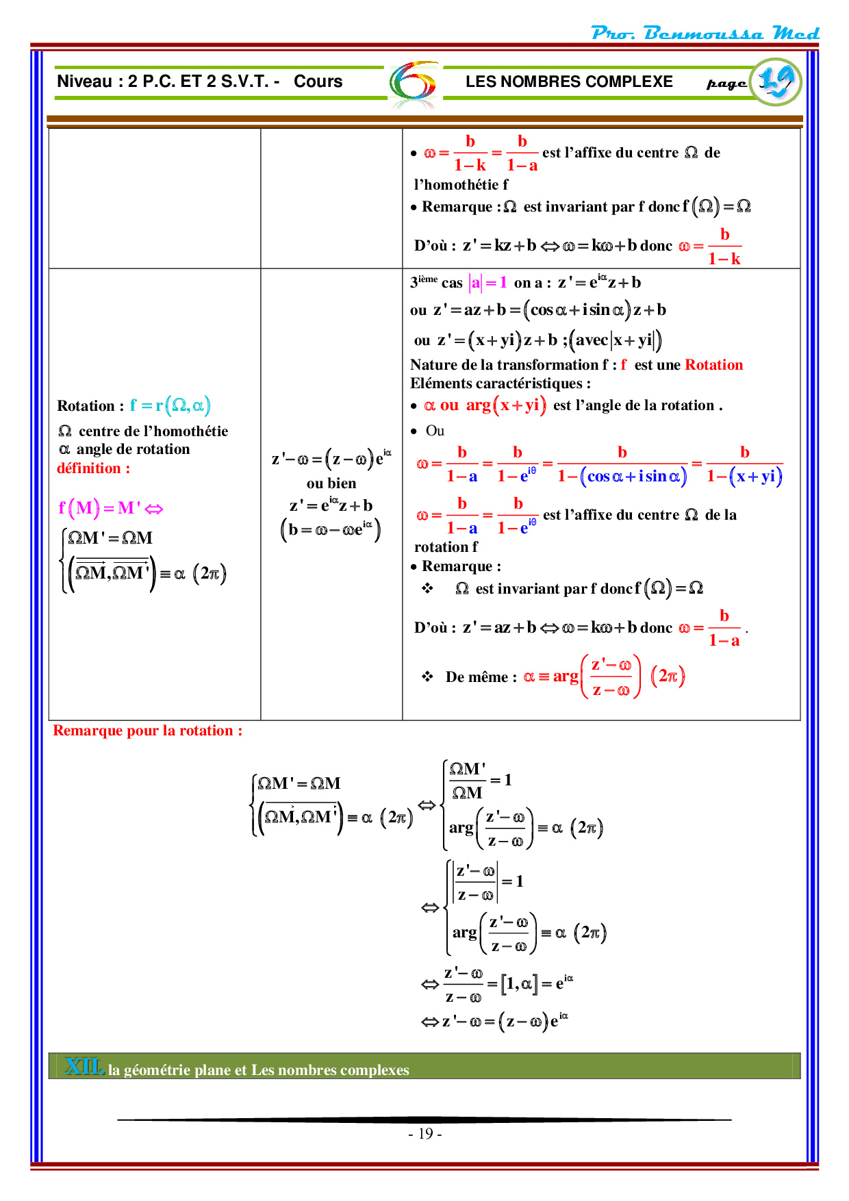 Nombres complexes 2 - Cours 1 - AlloSchool