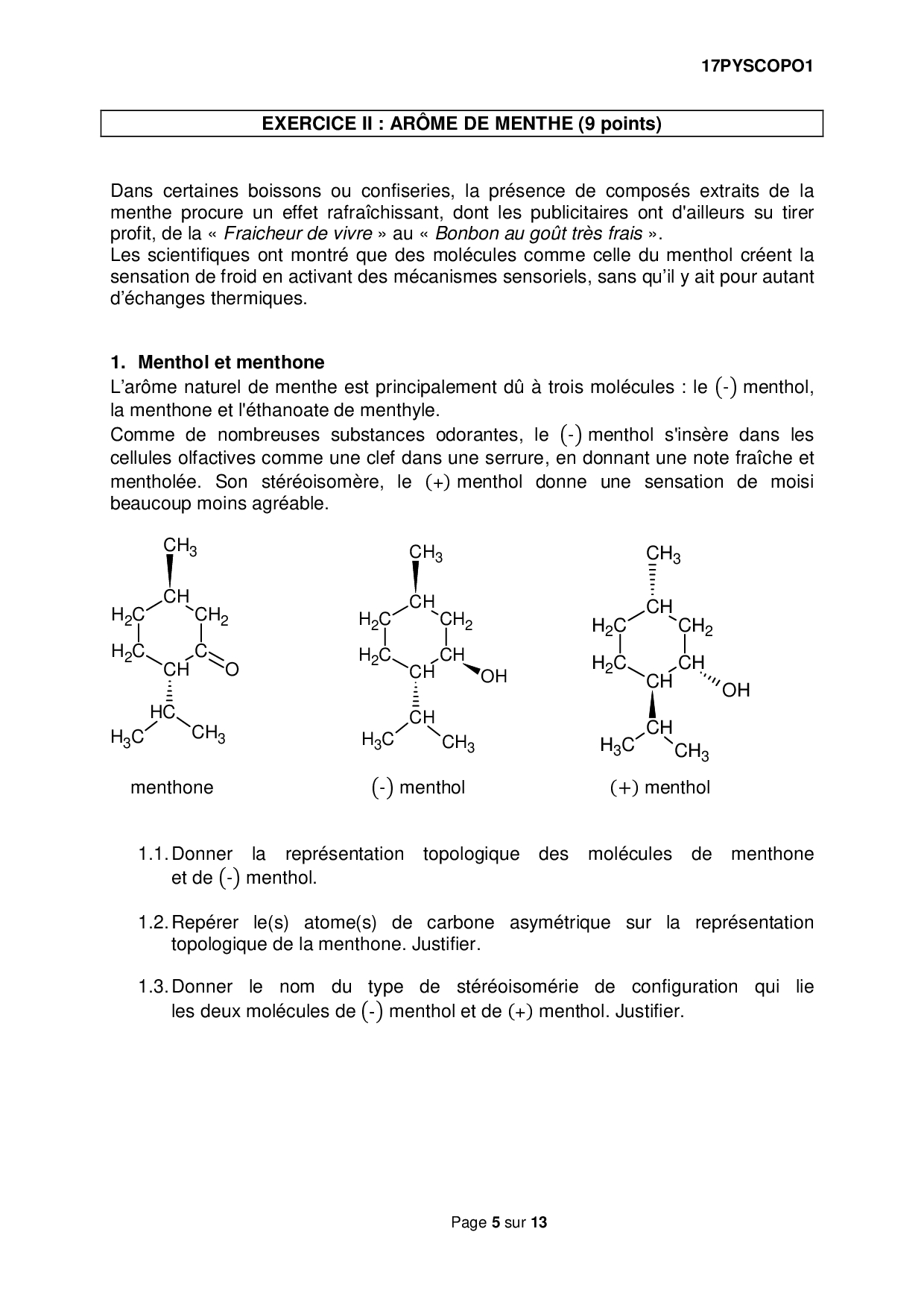 Sujet Bac Polynesie 2022 Physique Chimie Corrigé