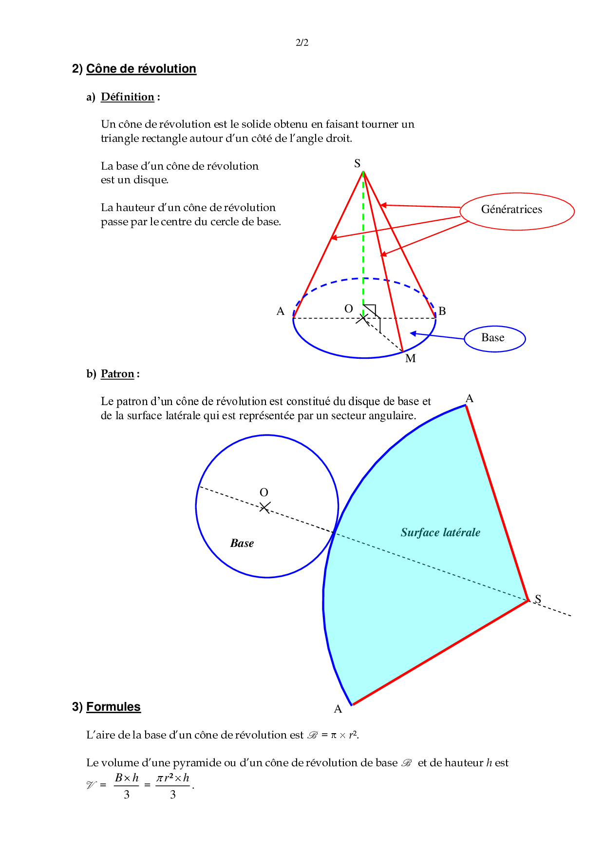 Pyramide et cône de révolution Cours 2 (FR) AlloSchool
