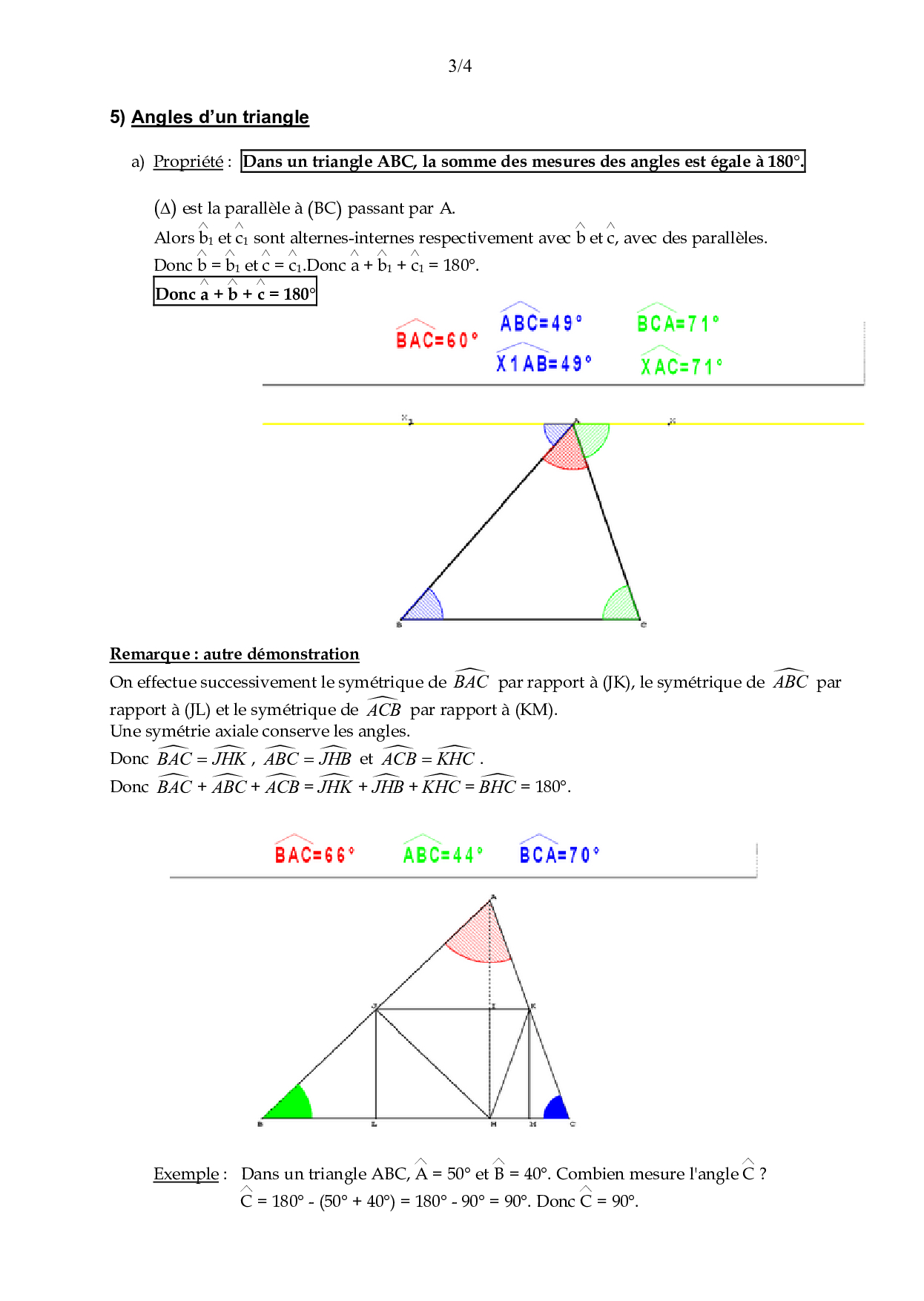 Les Angles Cours 2 Fr Alloschool