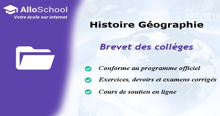 Histoire - Géographie et EMC: Brevet des collèges - AlloSchool